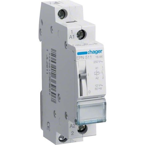 Hager Fernschalter 1S, 12V,16A EPN511
