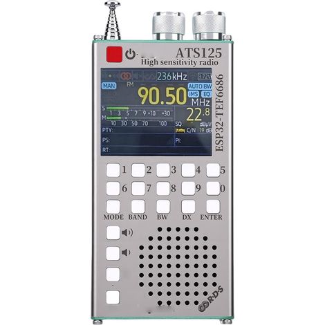 Radio FM, Radio Haute sensibilité avec Puce Automobile, écran Tactile LCD 2,4 Pouces, Clavier Numérique, Batterie 2500 MAh, pour Haut-Parleur (1/5)