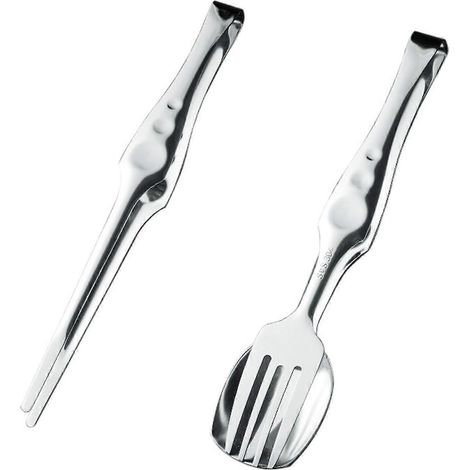 Pince à steak pour barbecue en acier inoxydable, idéale pour les ustensiles de cuisson en extérieur (1/4)