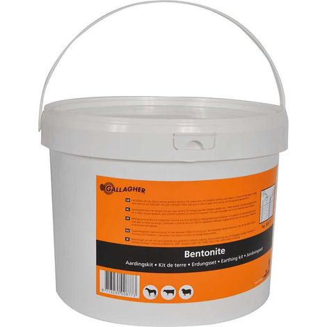 Bentonite super kit professionale Gallagher per messa a terra e miglioramento conduttività del terreno 6kg