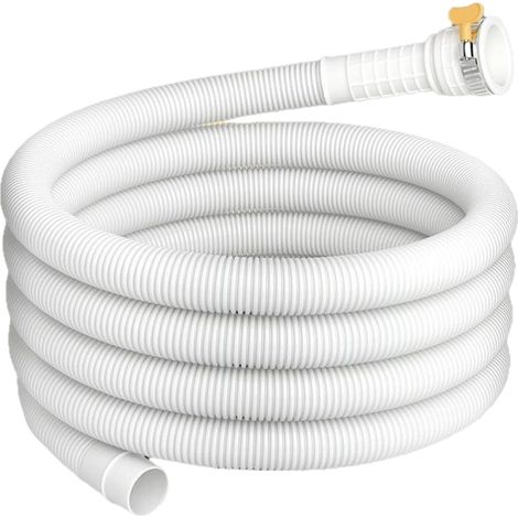 Tuyau De Vidange Pour Climatiseur Prolongation de Tuyau pour Climatiseur Portable de 3 mètres avec Clip de Joint en Caoutchouc Découpable Diamètre de Trou 2.5 cm pour Chauffage Évier Seau (1/5)