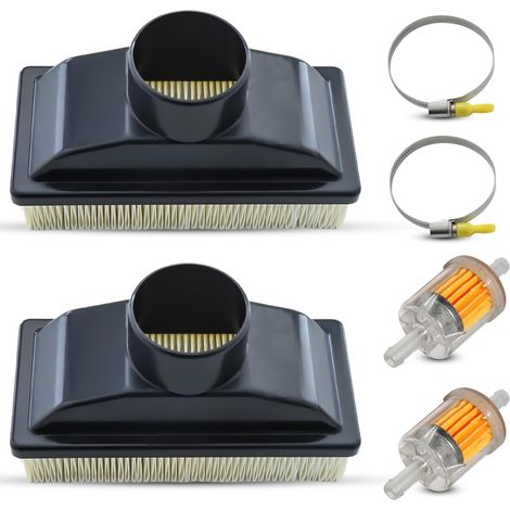 2 PCS Filtre à air pour moteurs 4 temps Kawasaki FR541V FR600V Remplace pour 11013-0727 11013-7050 99999-0383 avec filtre à carburant (1/5)