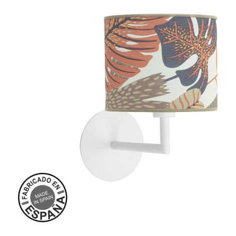 Lampada da Parete Etiopia 1xe14 Bianco/stampato 27x17x24,5 Cm