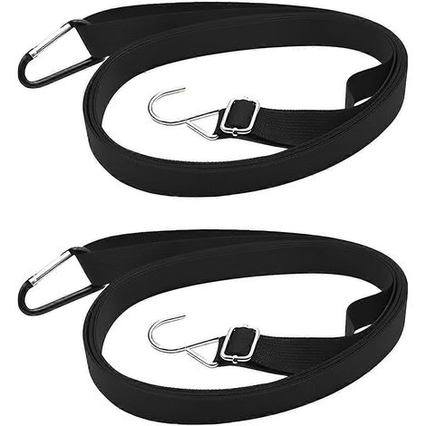 Lot de 2 sangles coupe-vent en nylon pour housse de voiture, protection sécurisée. (1/5)