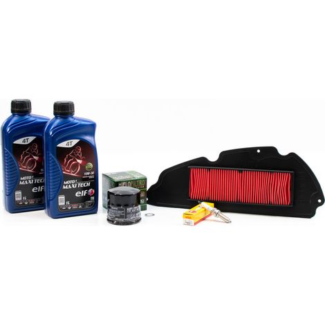Kit Révision Filtres Bougies pour HONDA NSS FORZA 300 de 2018 à 2020 - ELF MOTO 4 MAXI TECH 10w30 2L