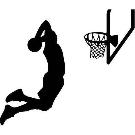 autocollants Muraux Inspirants Pour Chambre De Garon, Autocollants De Basket-ball, Dcoration De Salle De Basket-ball, Dcoration De Sport Pour Cham (1/5)
