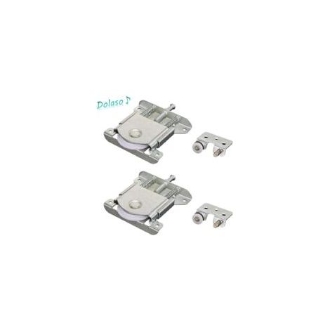 Lntyq 2 Paires Roulette Porte Coulissante Placard,Roulette de Coulissante,Rouleau Placard,Meubles Roues Coulissante,pour Armoires(Argent) (1/5)