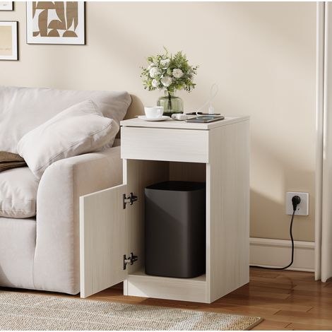 Nachttisch mit Ladestation USB & Steckdose 33x40x61,5 cm OKMYHOME (1/5)