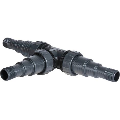 Raccord universel en T pour tuyau pompe bassin 25, 32, 40 mm