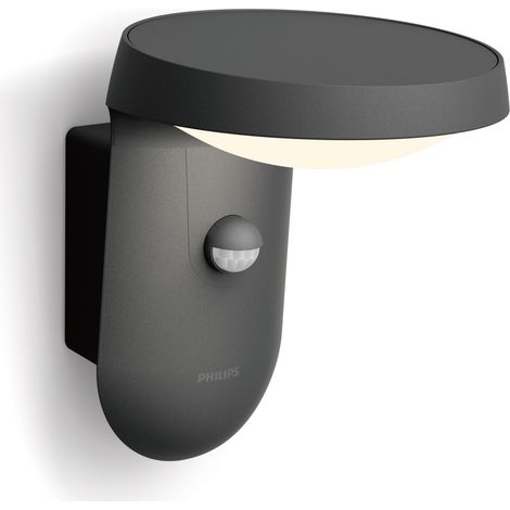 Philips Tyla Aplique de pared exterior con Sensor (Antracita) - 9 W - IP44 (1/4)