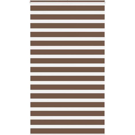 Doppelrollo Braun 120x200 cm Stoffbreite 115,9 cm Polyester