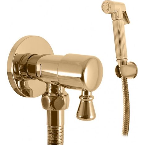 Mitigeur bidet, toilettes MORAVA RETRO avec douchette-Doré---Doré (1/3)