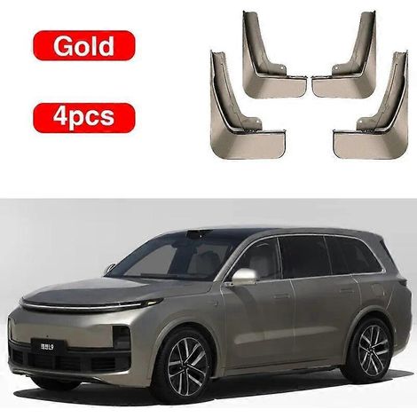 Schmutzfänger für Li Auto L9 Lixiang L9 2022 2023 2024 2025 – Spritzschutz-Schmutzfänger, Kotflügel-Schmutzfänger-Set, Außenset, Autozubehör – Gold