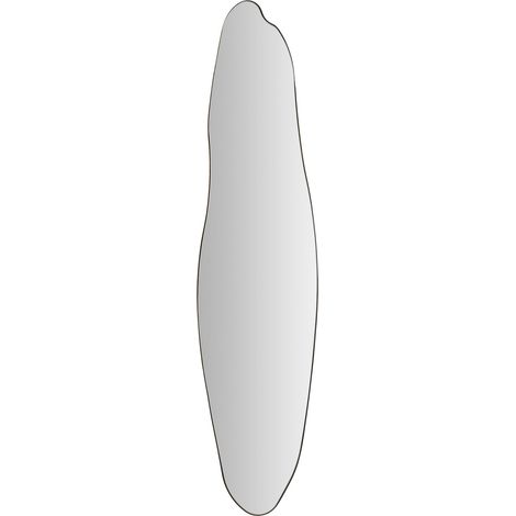Miroir contemporain forme organique - miroir doré et noir (1/2)