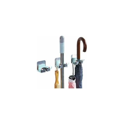 Wandhalterung für Wischmopp und Besen, Wandhalterung für Haushaltsgeräte, Wischmopphalter, Organizer für Wischmopp- und Besenhalter, Wandhalterung für Wischmoppstange – Crezuo