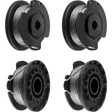 Bobine de fil de rechange (4 pièces) compatible aveccoupe- Bosch ART 23 SL et ART 26 SL (références F016800569 et F016800385). (1/5)
