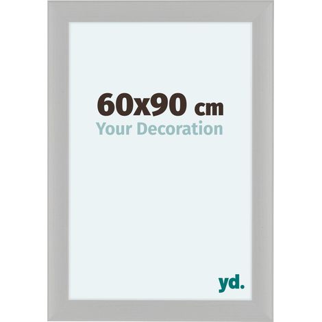 yd. - Cadre photo 60x90 - Blanc Grain de Bois - MDF - Como (1/5)
