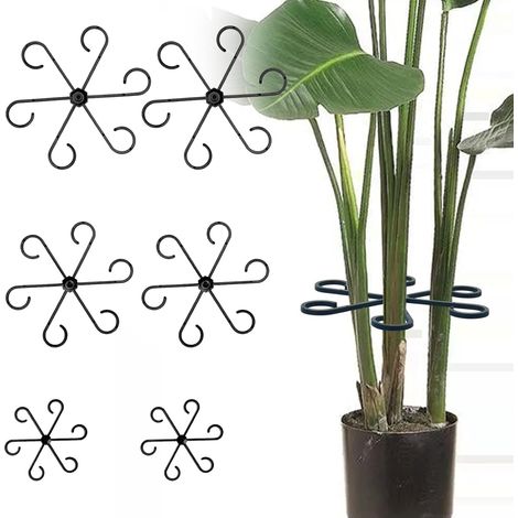 12 clips pour plantes vivaces support de tige de plante, porte-tiges tuteur plante, tuteur plante interieur Pour les supports grimpants monarques et les fleurs de taro, les hortensias tomates (1/5)