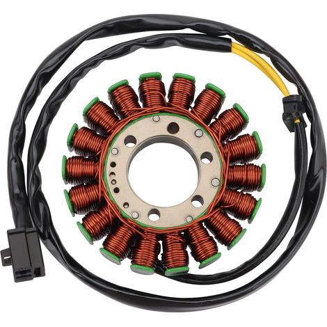 The magneto-stator coil was specifically designed and manufactured for Kawasaki Ninja 250R (EX250) motorcycles from model years 2008 to 2012.