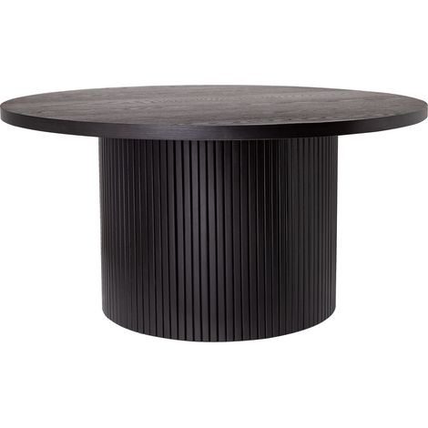 Table basse ronde en bois massif (1/5)