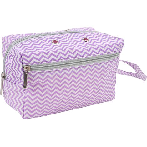 Yarn Storage Bag Portable Small Purple Striped Crochet Yarn DIY Daily Travel Storage Bag for for Crochet Accessories (1/5)