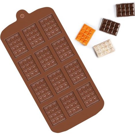 Mini-Silikonform für Schokolade 12-Loch-Antihaft-Fondantform leicht aus der Form zu lösen geeignet für die Herstellung von Schokolade Pralinen zu (1/2)