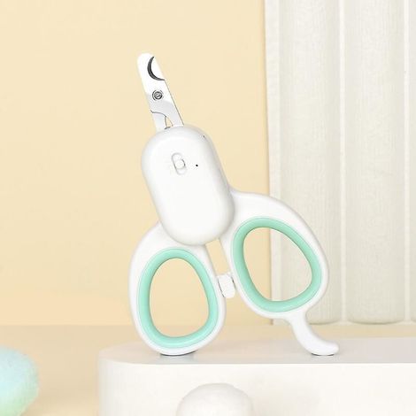 Coupe-ongles professionnel lumineux LED pour chats et petits animaux - Ciseaux en acier inoxydable (1/5)