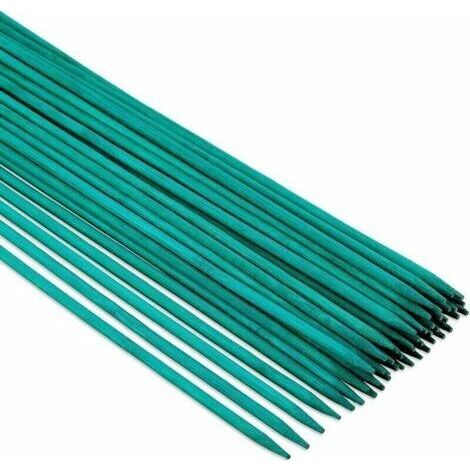 50 pièces 38cm supports de plantes bâtons de plantes vertes bâtons de fleurs en bambou bâtons de bambou pour plantes grimpantes supports de plantes, environ diamètre 5 mm (1/4)