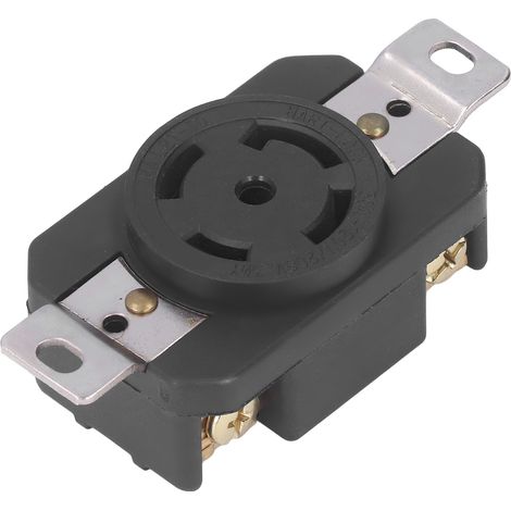 5 Prises Industrielles à Contacts Laiton, Prise Verrouillable Femelle 30A 120/208V Norme Américaine (1/5)