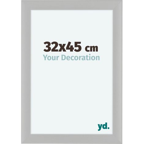 yd. - Cadre photo 32x45 - Blanc Grain de Bois - MDF - Como (1/5)
