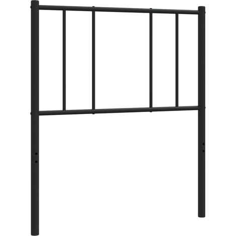 Testiera letto accessorio mobili camera da letto 80 cm metallo nero TDL0202407