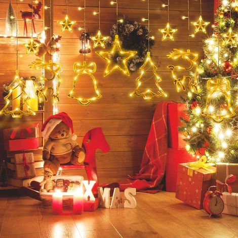Lichterkette - 3,5 m LED-Weihnachtsdekoration für den Außenbereich, Lichtvorhang