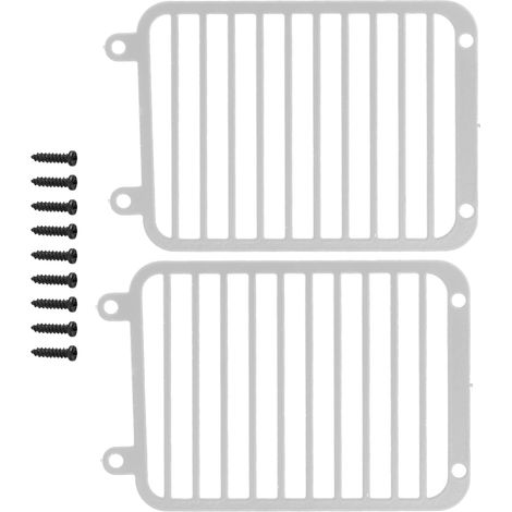 Grille de phare avant en métal argenté pour voiture tout-terrain TRAXXAS TRX6/TRX4 1/10 (1/5)