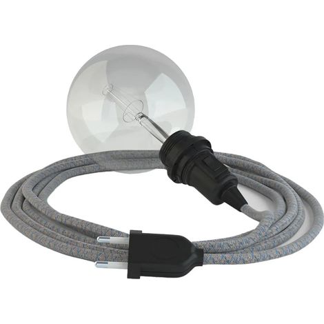 Lampe suspension Creative Cables rd65 lozenge 105W textile (1/3)