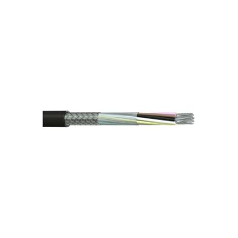 Câble multiconducteur Blindé RS PRO, 8 x 0,22 mm², gaine PVC Noir, 25m ( Prix pour Bobine de 25 )
