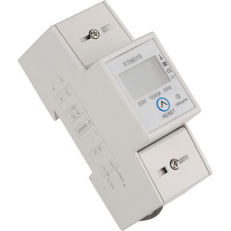Contatore elettronico monofase a 2 fili, 220 V, 10(40) A, kWh, su guida DIN - Misurazione del consumo di energia elettrica (1/5)