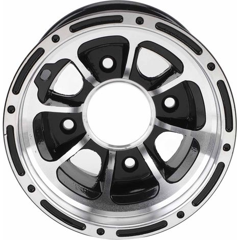 Roue de VTT de 8 pouces, jante en alliage d'aluminium d'aspect sportif haute résistance pour quad, Go Kart, chariot de golf, largeur arrière: env. 190 mm / 7,5 pouces (1/5)