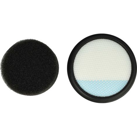 vhbw Set de filtros reemplaza Dirt Devil 0777001, 2690052441 para aspirador - 2x filtro (filtro entrada del motor, filtro de espuma)