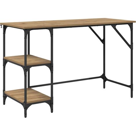 Bureau Chêne artisanal 120 x 50 x 75 cm Bois d'ingénierie CFW319160 (1/5)