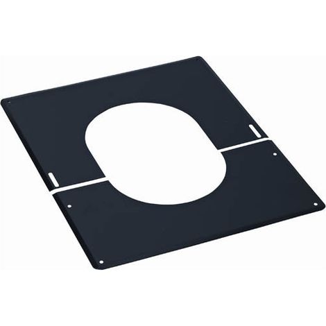 Piastra di finitura in acciaio inox TEN 482415 da 30° a 45° D150 mm nera