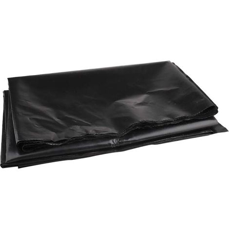 Bâche de bassin 3m x 3m bâche de bassin noire pour bassins à poissons, ruisseaux, fontaines et jardins d'eau (2 × 3 m) (1/4)