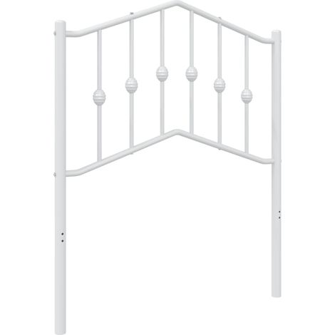 Maison Exclusive - Ersatz-Kopfteil Metall Weiß 75 cm