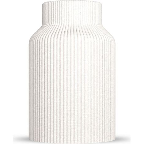 Vase Rabella - Vase décoratif moderne pour herbe de la pampa et fleurs séchées - Style scandinave pour salon - Objet design 3D en plastique (PLA) - Léger et incassable (1/5)