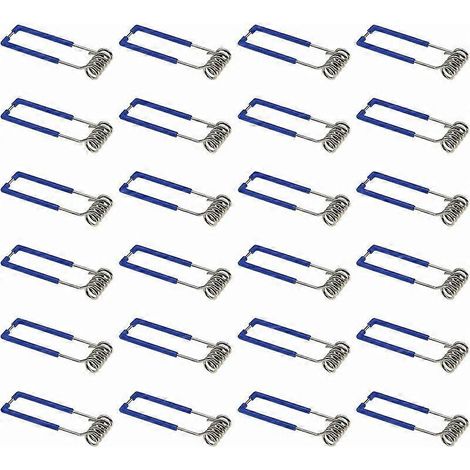 Lot de 24 clips à ressort pour spots encastrés GU10 MR16 1,5 x 60 mm (1/4)