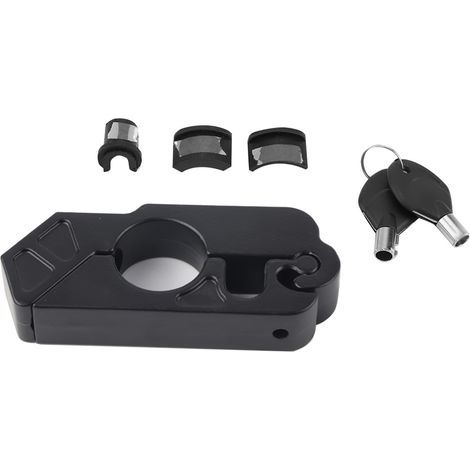 Universelles CNC-gefrästes Motorrad-Lenkerbremshebelschloss aus Aluminiumlegierung zur Fahrzeugsicherung (Schwarz) (1/5)