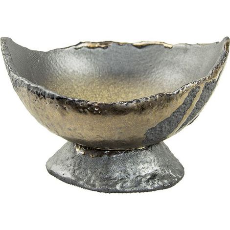 Vaso per bonsai Giapponese Morrisan ovale in gres smaltato viola-grigio antracite 13,5x11,5x4-5 cm - B14-15 (1/5)