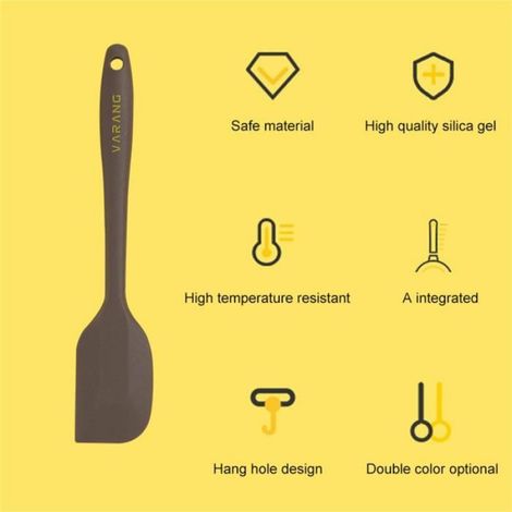COUVERTS DE SERVICE Cake Spatule Suspending Design Convient à utiliser un grattoir de crème style-Brown L2 (1/2)