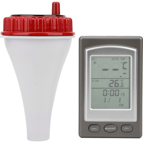 Moisture Instrument Digital Display Hygrometer Wireless Floating Pool Spa Thermometer (1/5)