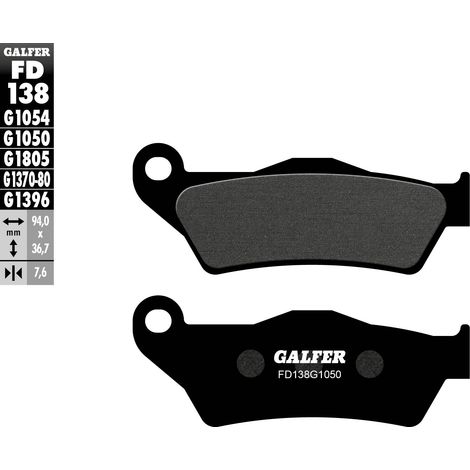 PASTILLAS DE FRENO GALFER KH181 SEMIMETÁLICAS PARA SCOOTER