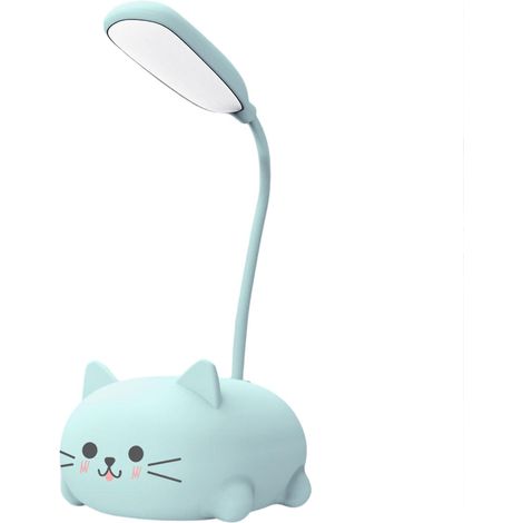 Niedliche, faltbare Nachtlampe mit Cartoon-Kätzchen, vielseitig einsetzbar und verstellbar, für den Schreibtisch im Schlafzimmer